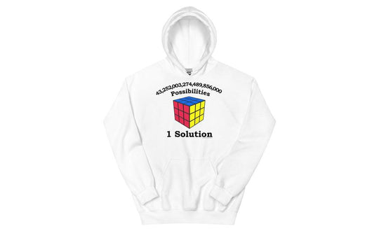 43 Quintillion (Light) - Rubik's Cube Hoodie | SpeedCubeShop