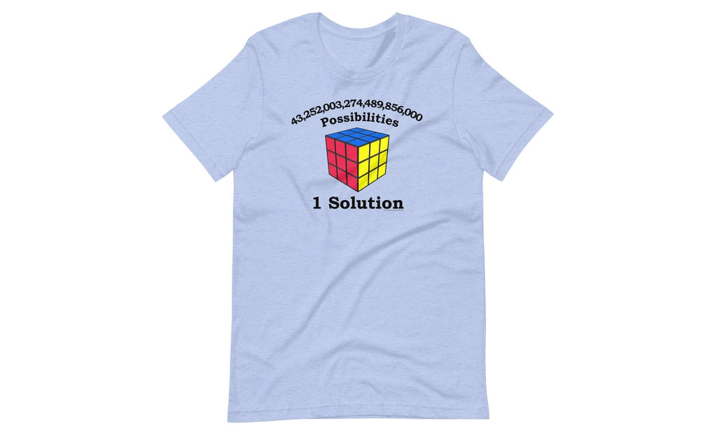 43 Quintillion (Light) - Rubik's Cube Shirt | SpeedCubeShop