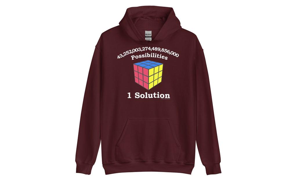 43 Quintillion (Dark) - Rubik's Cube Hoodie | SpeedCubeShop