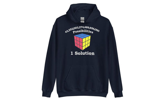 43 Quintillion (Dark) - Rubik's Cube Hoodie | SpeedCubeShop