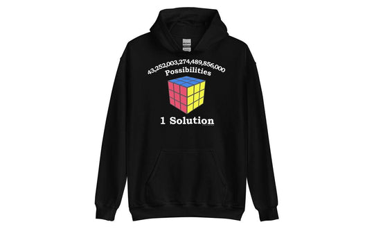43 Quintillion (Dark) - Rubik's Cube Hoodie | SpeedCubeShop