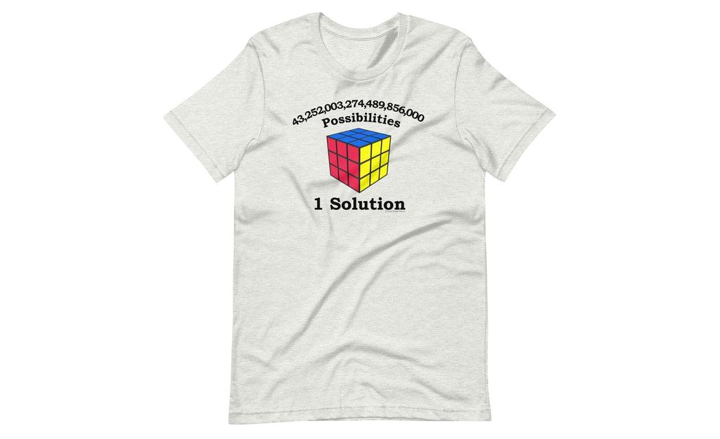 43 Quintillion (Light) - Rubik's Cube Shirt | SpeedCubeShop