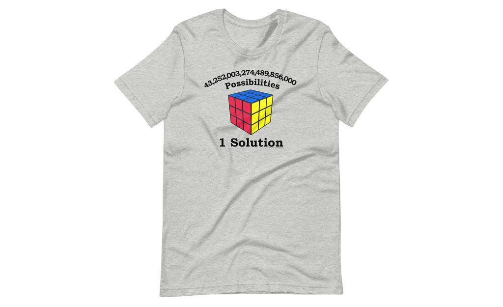 43 Quintillion (Light) - Rubik's Cube Shirt | SpeedCubeShop