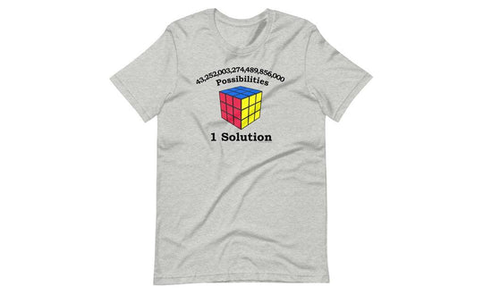 43 Quintillion (Light) - Rubik's Cube Shirt | SpeedCubeShop