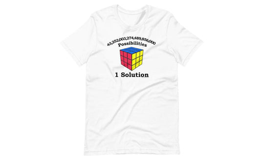 43 Quintillion (Light) - Rubik's Cube Shirt | SpeedCubeShop