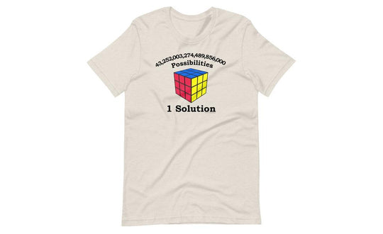 43 Quintillion (Light) - Rubik's Cube Shirt | SpeedCubeShop