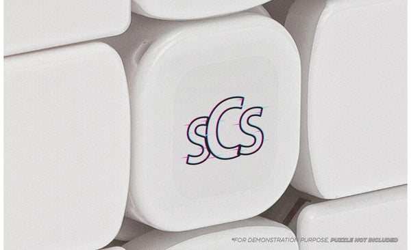 Speed Distorted Sticker Distorted Logo Sticker (4 Pack) | SpeedCubeShop