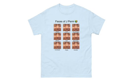 Faces of JPerm Meme Shirt | SpeedCubeShop