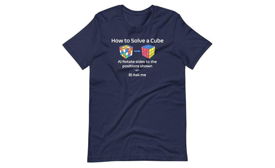 How to Solve a Rubik's Cube Shirt (Dark) | SpeedCubeShop