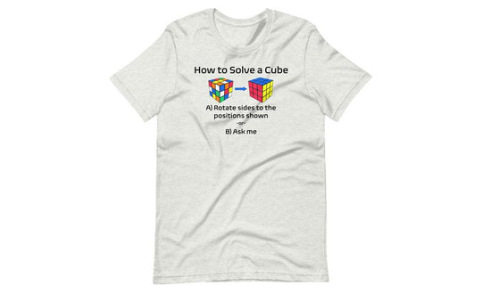How to Solve a Rubik's Cube Shirt (Light) | SpeedCubeShop