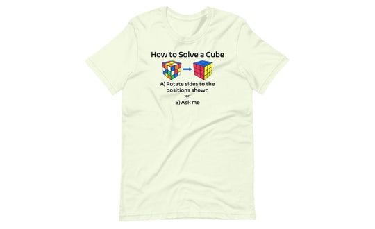How to Solve a Rubik's Cube Shirt (Light) | SpeedCubeShop