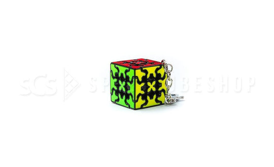 QiYi 3x3 Gear Mini 3.5cm Keychain (Tiled) | SpeedCubeShop