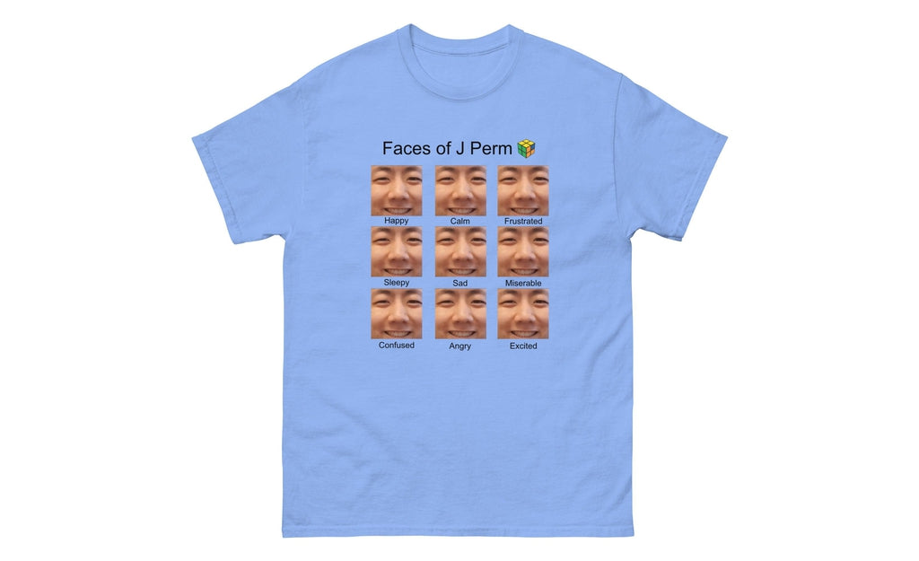 Faces of JPerm Meme Shirt | SpeedCubeShop