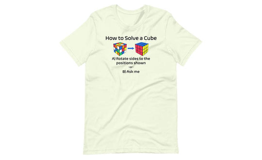 How to Solve a Rubik's Cube Shirt (Light) | SpeedCubeShop