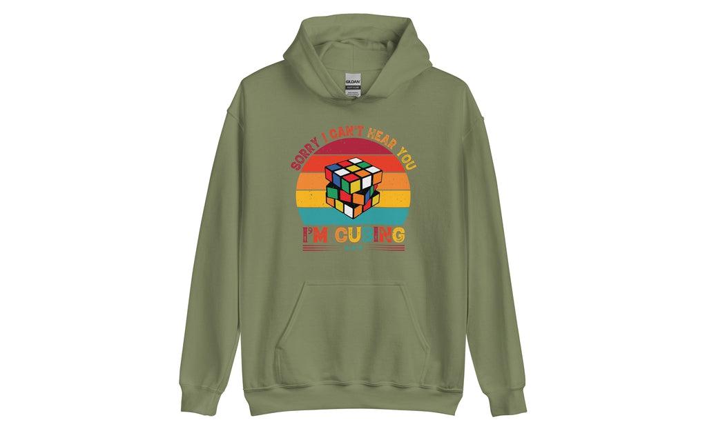 Sorry, I Can't Hear You, I'm Cubing - Rubik's Cube Hoodie | SpeedCubeShop